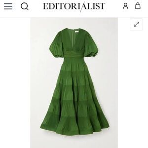 Zimmermann Forest Green Maxi Dress